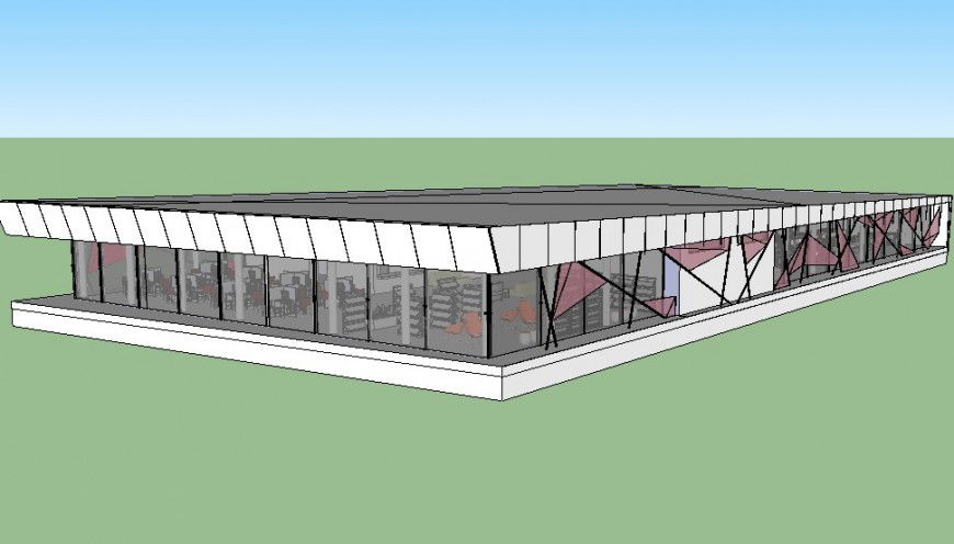 Restaurant plan with funiture dining details dwg files