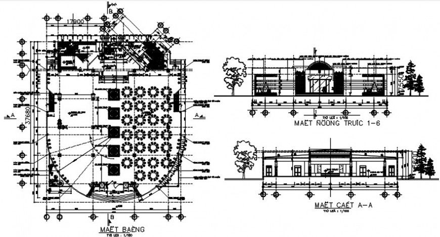 restaurant project detail autocad software file