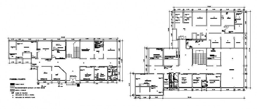 Restoration clinic floor plan distribution cad drawing details dwg file