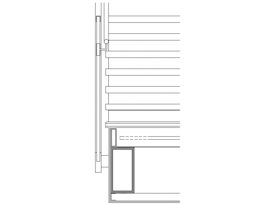 Retaining wall sectional constructive details dwg file