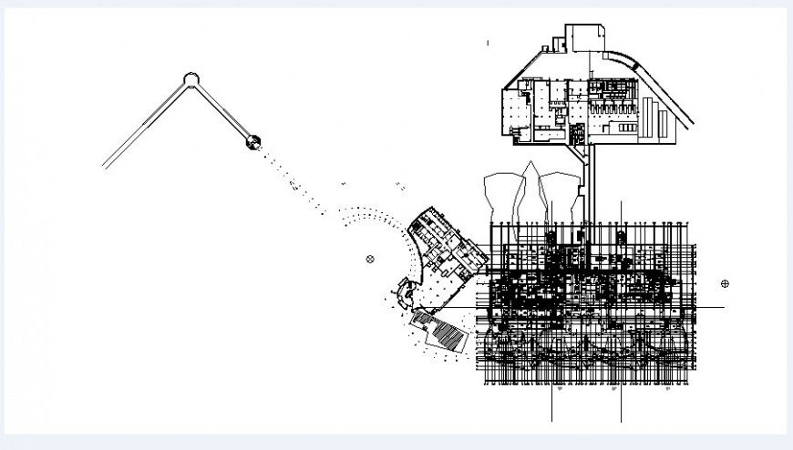 Revised hospital distribution plan and structure drawing details dwg file