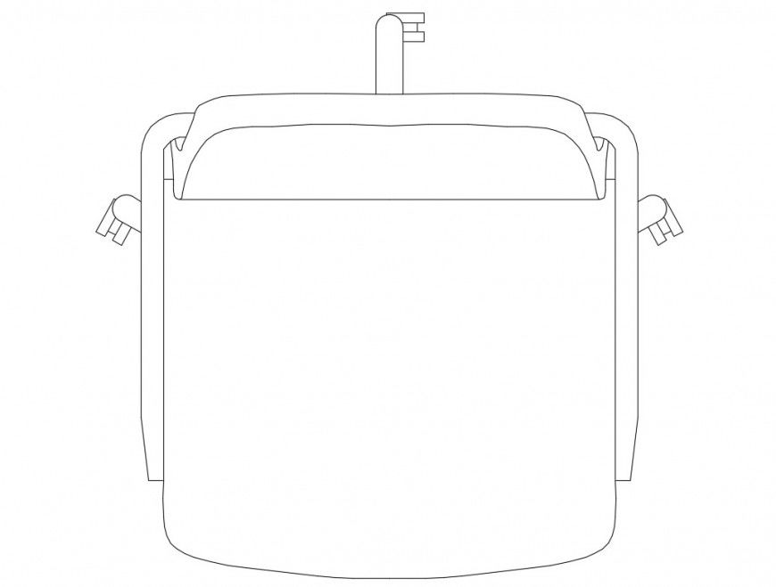 Revolving chair top view elevation cad block details dwg file