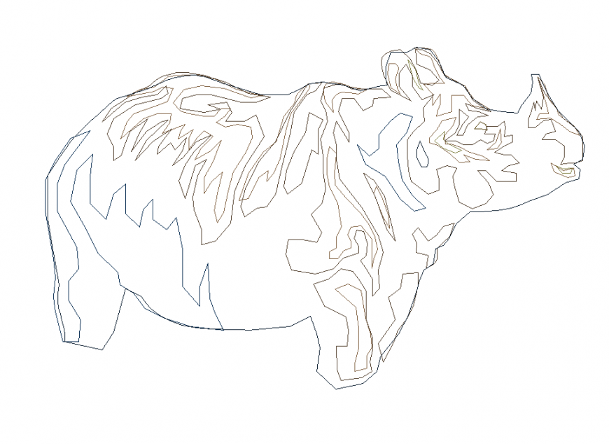 Rhino cad block detail autocad file