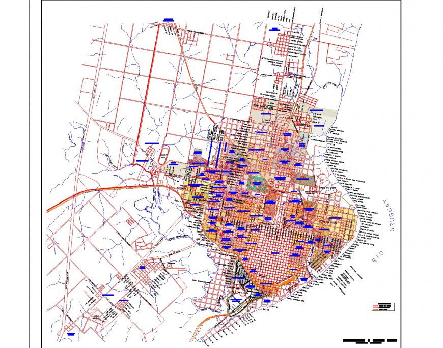River Uruguay autocad file