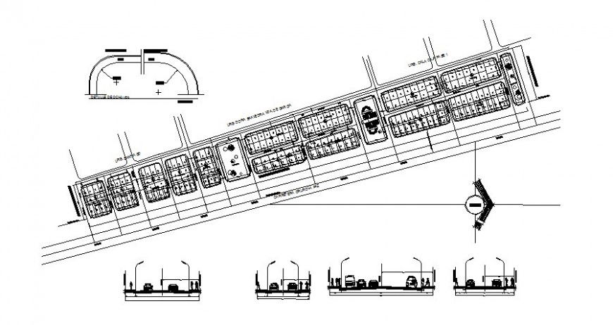 Road construction details of an area drawings 2d view autocad file
