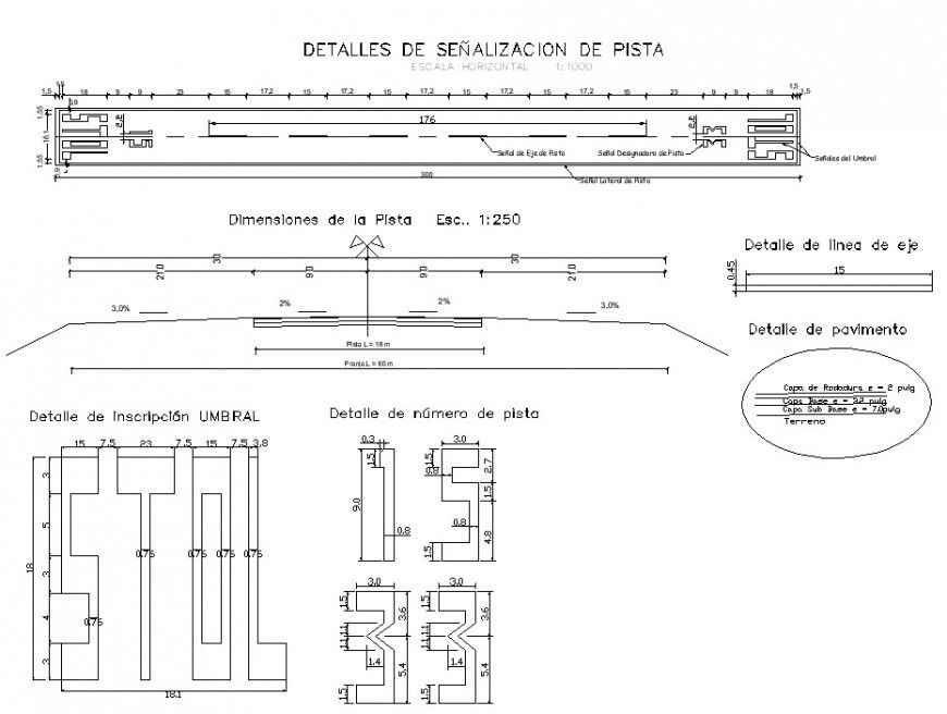 Road pavement detail 2d view CAD structural block layout file in dwg format