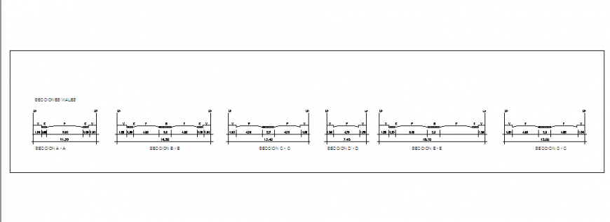 Urban Housing Road Section Detail in AutoCAD DWG Design File
