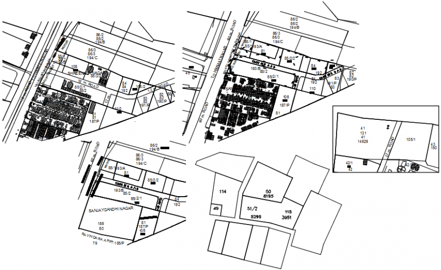 Road sectional top view model