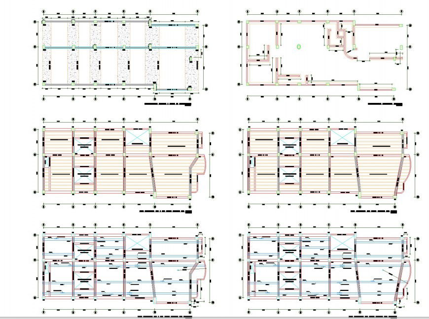 Roof and beam plan detail dwg file