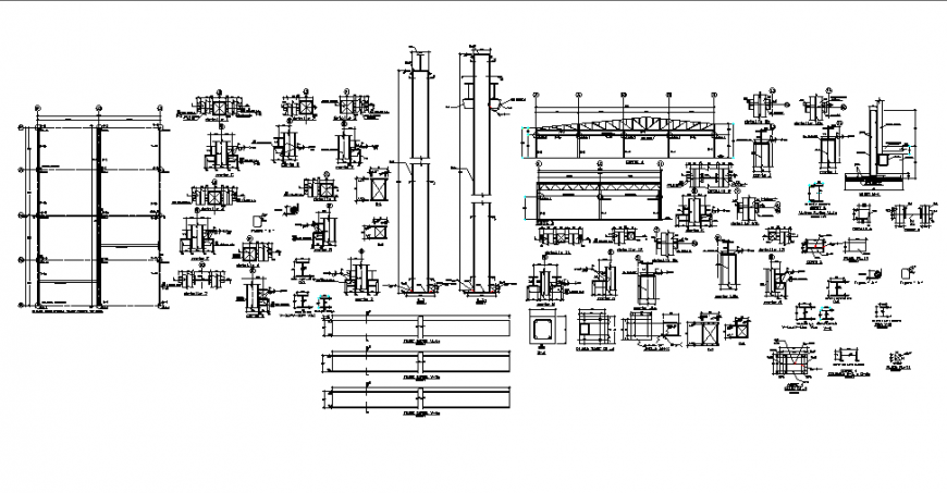 Roof and foundation section plan layout file