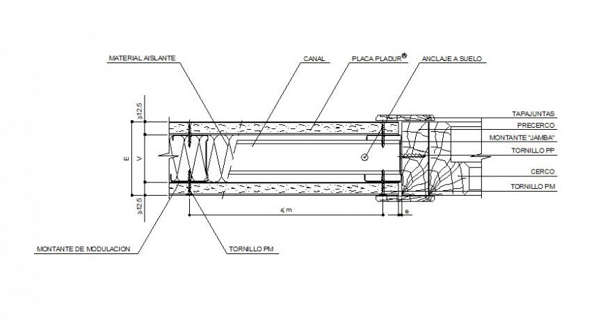 Roof framing and constructive structure drawing details dwg file