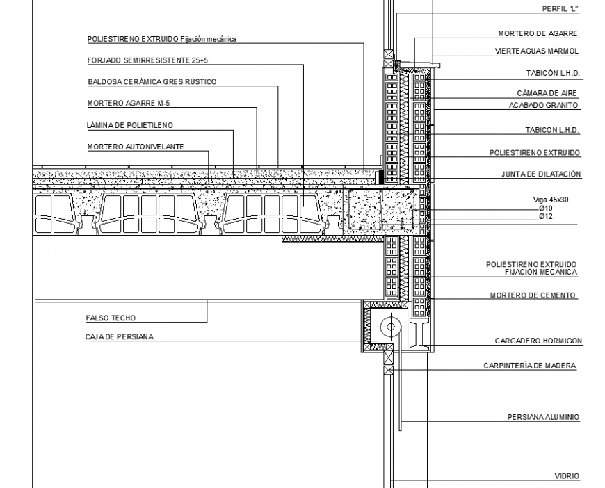 Roof joinery construction details in dwg file.