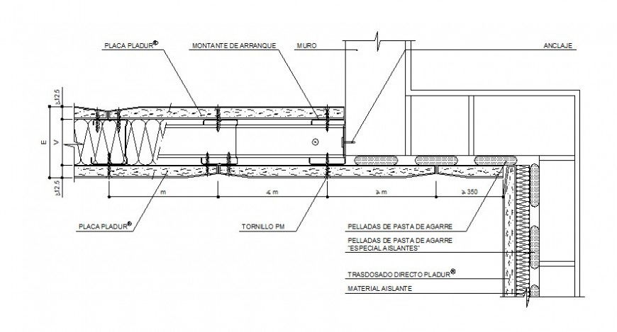 Roof joint, section and structure drawing details dwg file