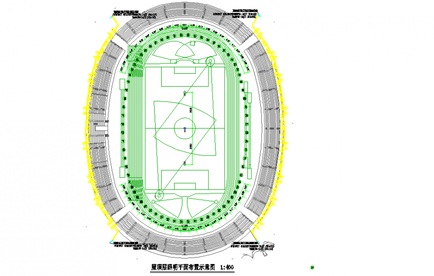 Roof layer lighting layout diagram Design