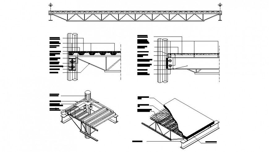 Roof pannel details in this autocad drawing