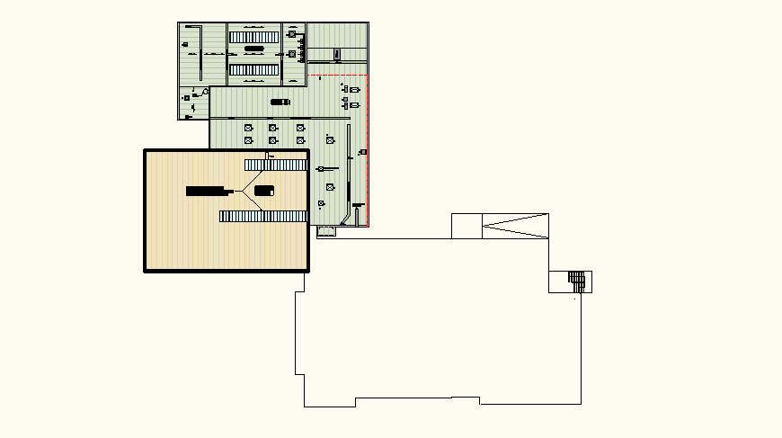 Roof Plan College detail elevation autocad file