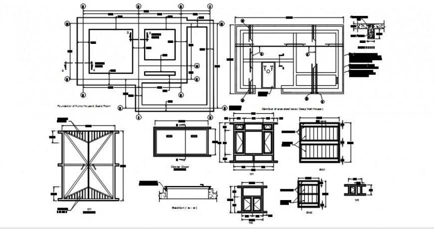 Roof plan drawings details of building units dwg autocad file