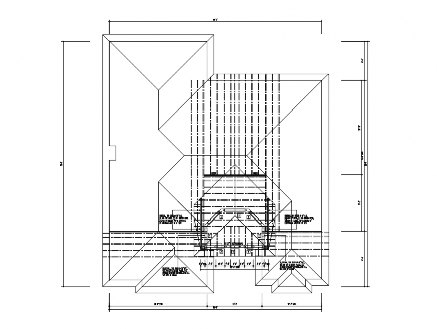 Roof plan entry with beam schedule and anchor of house cad structure details dwg file
