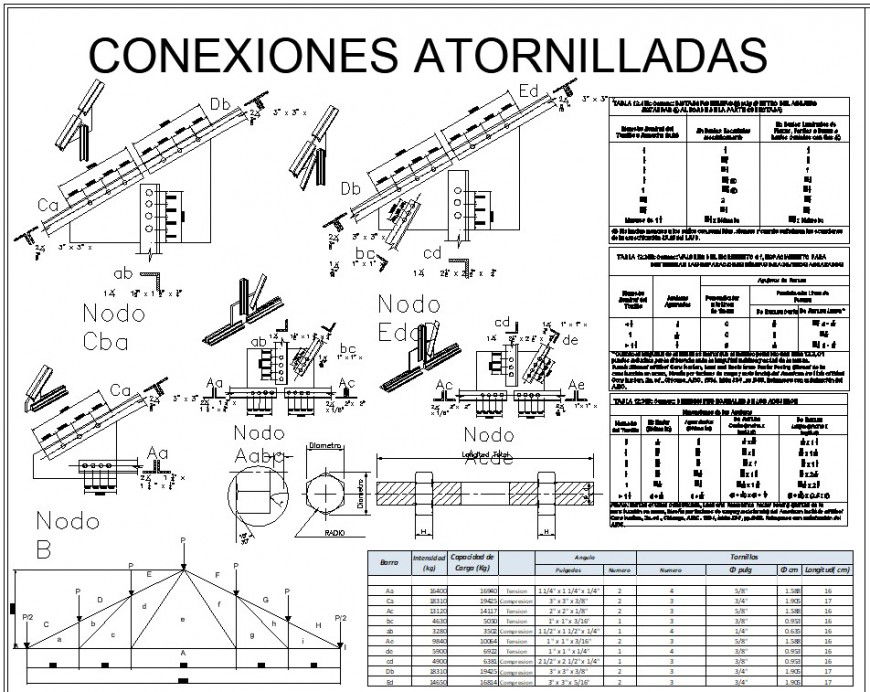 Roof section plan and elevation autocad file