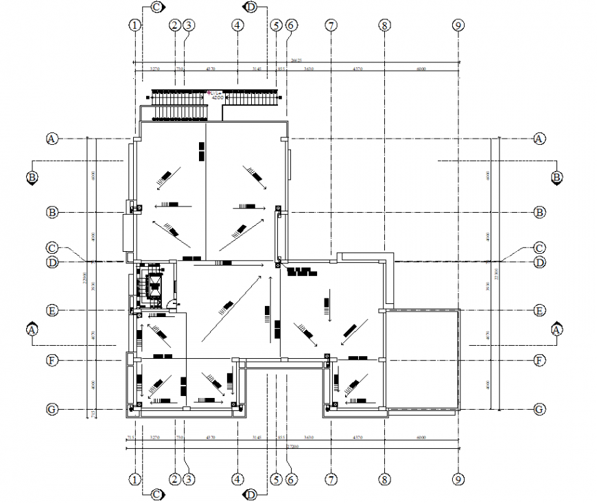 Roof slope direction detail plan autocad file