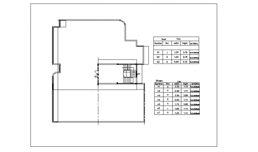 Roof top plan design of modern house design drawing