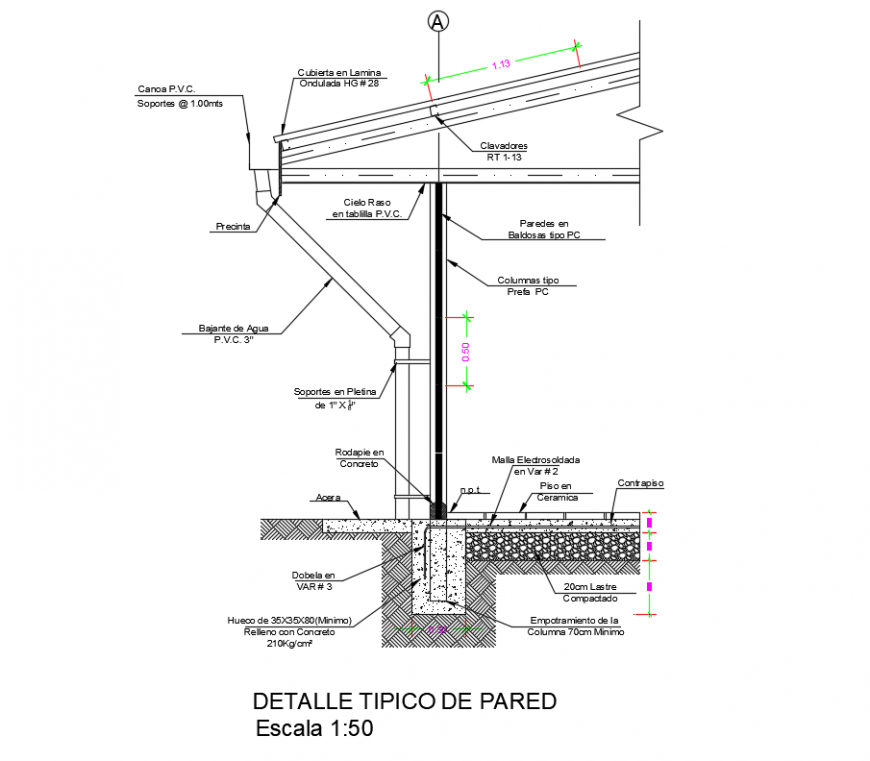 Roof truss 2d view CAD sectional drawings of structure autocad file