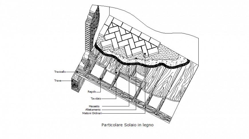 Roofing structural blocks layout 2d drawing in autocad