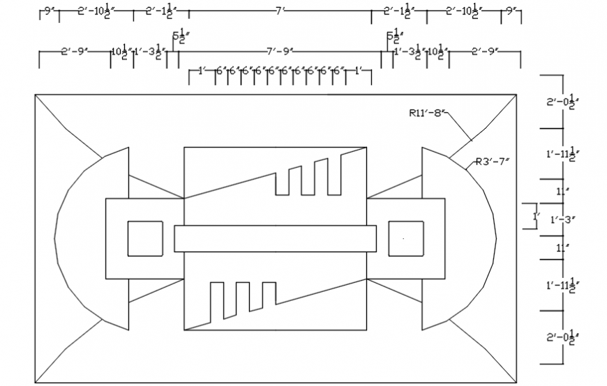 Room ceiling design cad drawing details dwg file