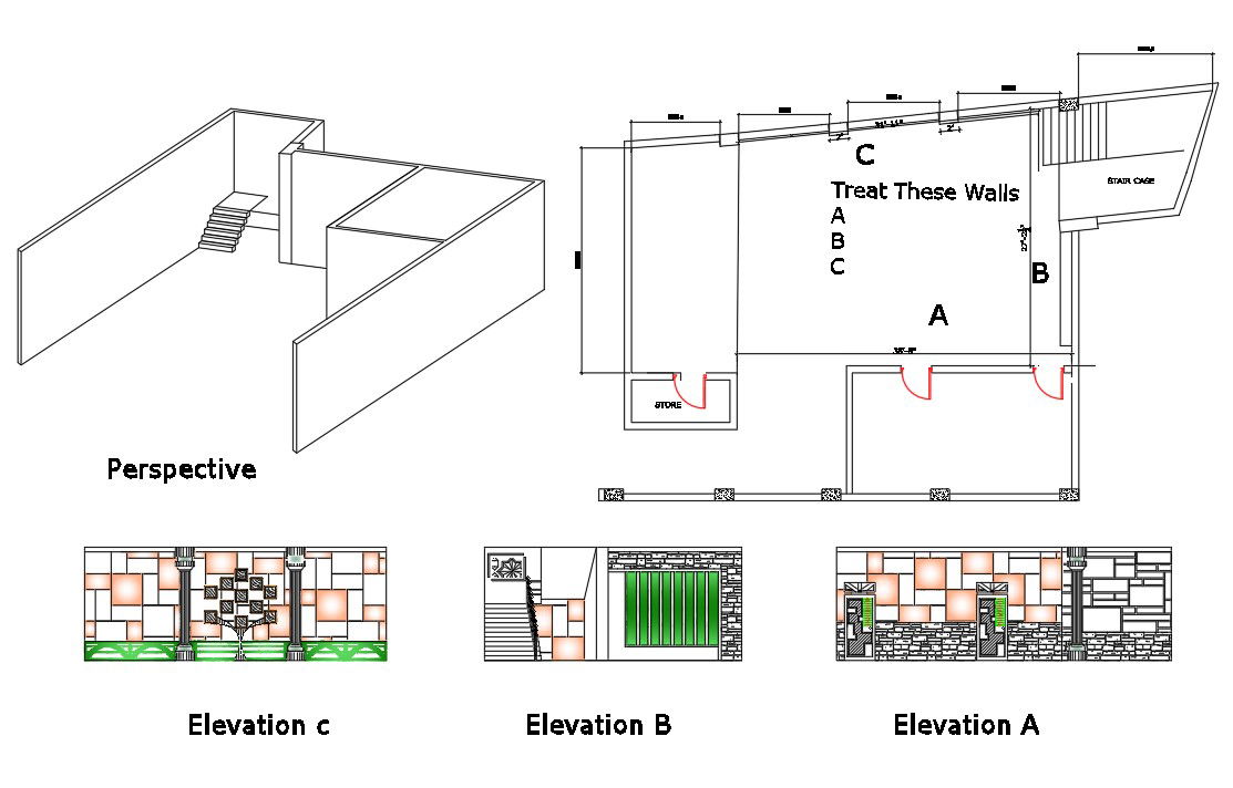 room interior design elevation muhyuddin usa uni odf south asia lahore pakistan b-18073 5th semester