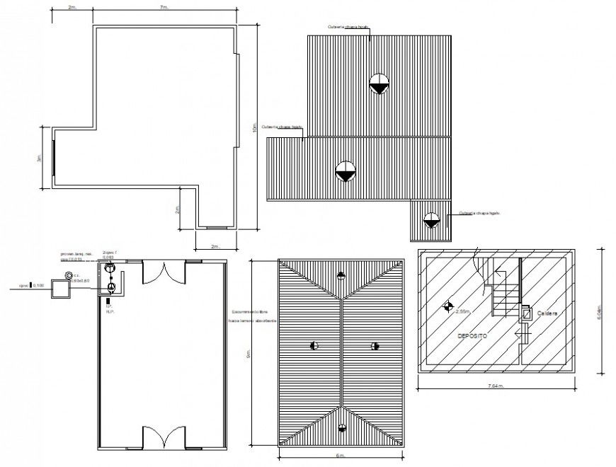 room building detail cad file
