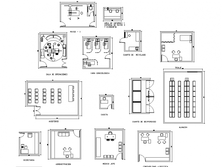 Room of dperacidnes and auditorium planning autocad file