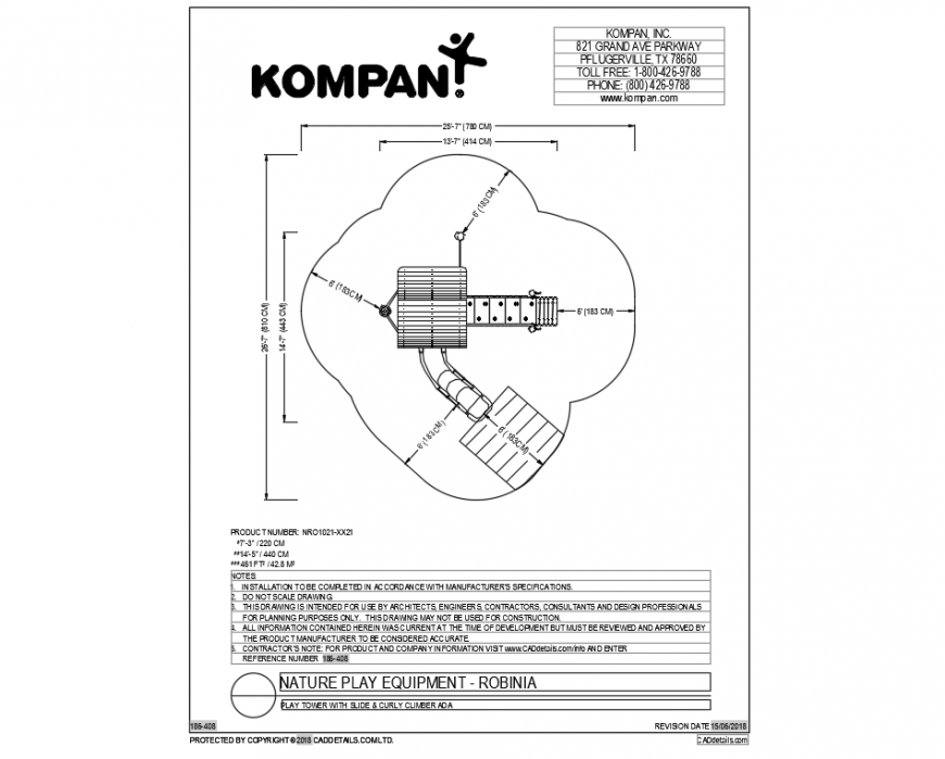 Rope nature play equipment cad drawing dwg file