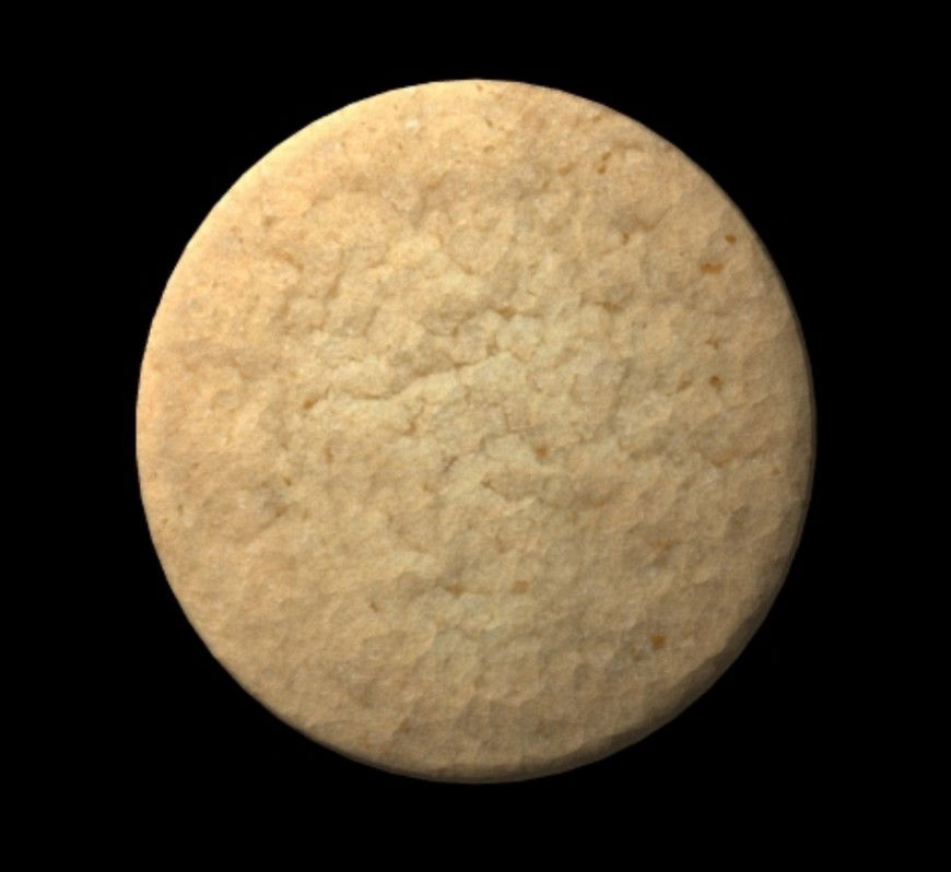 Round shape baked cookies texture detail JPEG file
