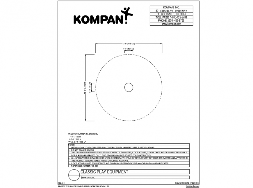 Round shape mini classical equipment cad drawing dwg file