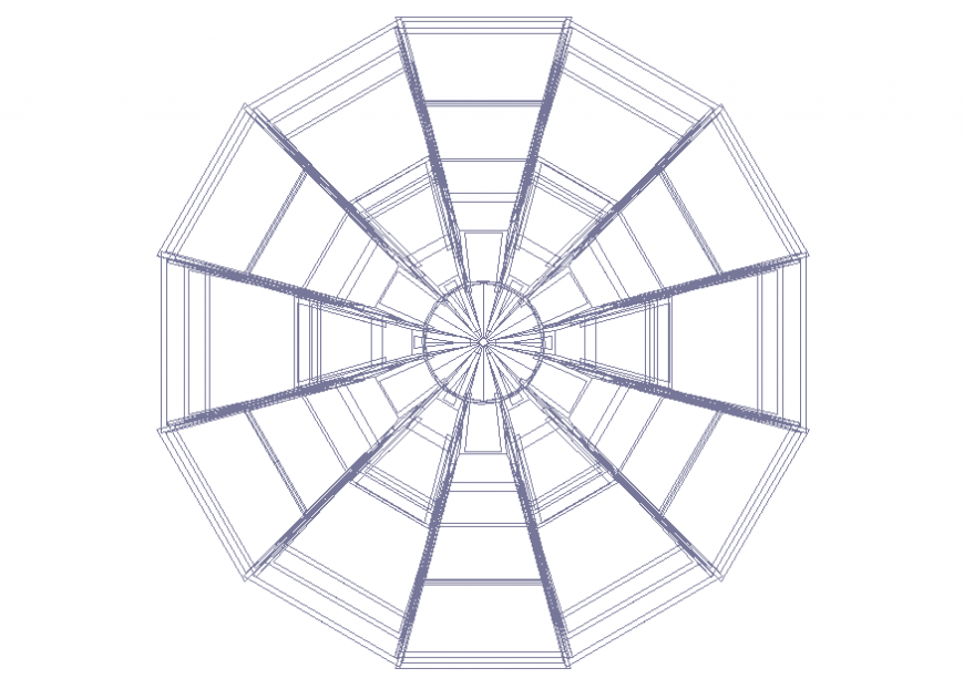 Round shape north direction layout file