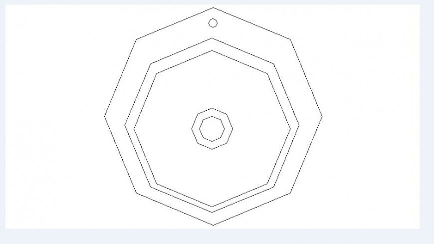 Round shaped sink elevation block drawing details dwg file