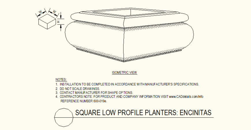 Rounded shape side detail layout file