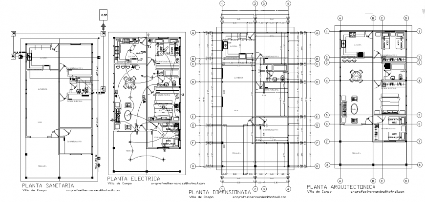 Row house detail layout plan drawing in dwg AutoCAD file.