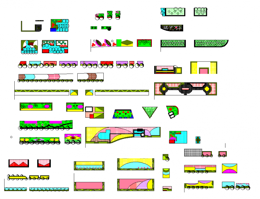 Rule based detail pattern plan autocad file