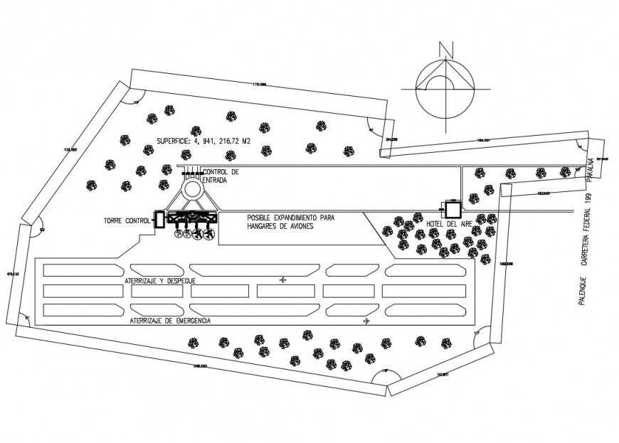 Runway block detail of airport 2d view layout plan in autocad format