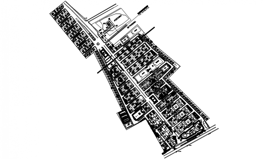 Saintain Venezuela city town planning and map drawing details dwg file