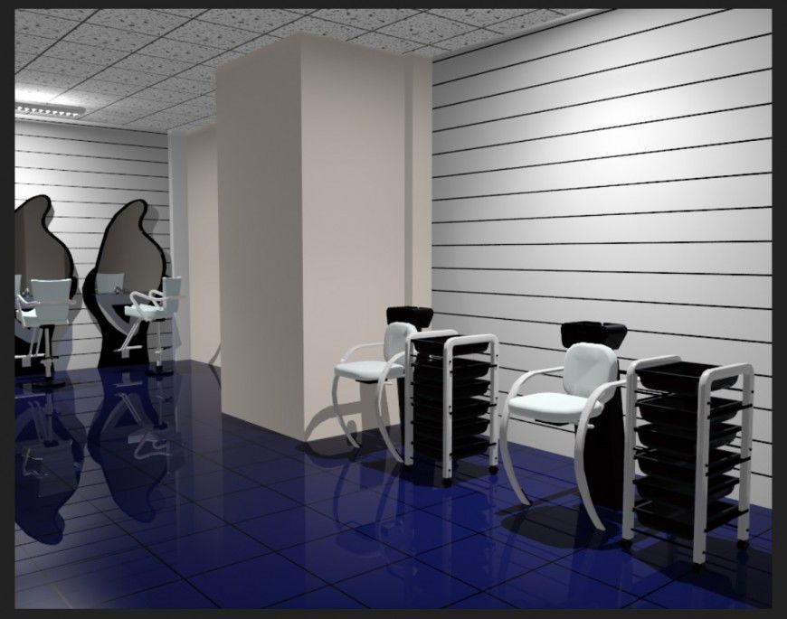 Saloon building interiors detail CAD structural block layout photo file