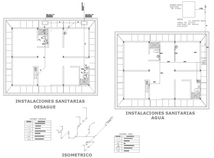 Sanitaria plan detail dwg file.