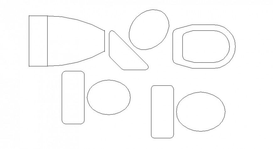 Sanitary block plan and elevation different design in AutoCAD