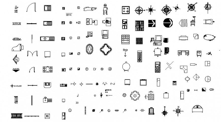 Sanitary and mix 2d blocks drawing details dwg file