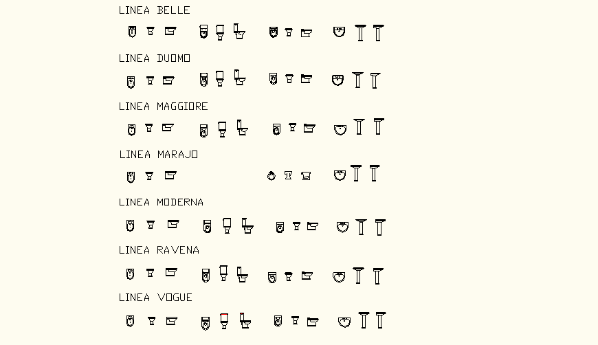 Sanitary and plumbing blocks detail layout file