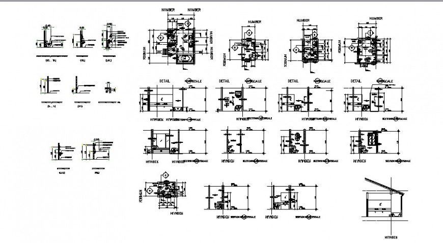 Sanitary bathroom drawings detail 2d view in autocad software