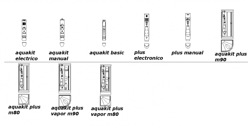 Sanitary blocks and units detail elevation 2d view layout autocad file