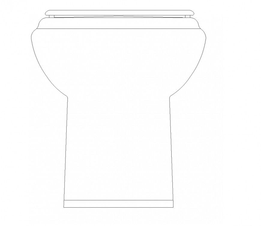 Sanitary blocks and units modern toilet detail elevation dwg file