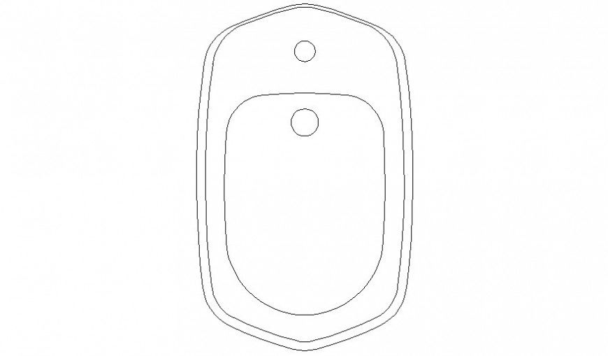 Sanitary blocks design of water closet 2d view elevation autocad file